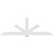 Ekena Millwork Kennewick Architectural Grade PVC Gable Bracket, 108"W x 36"H x 4"D x 6"F, 8/12 Pitch GBP108X36X0406KEN00 - alternate 5